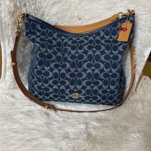 Coach Large Denim Laurel CY697
